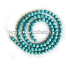 4MM Round Turquoise Stone Beads
